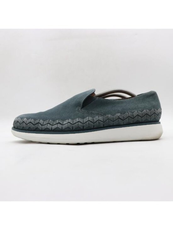 Giorgio Armani Milano Shoes Men’s Size US 12 UK 11 Blue Suede Slip On Loafers main image 5